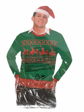 Forum Novelties Reindeer Holiday Christmas Sweater
